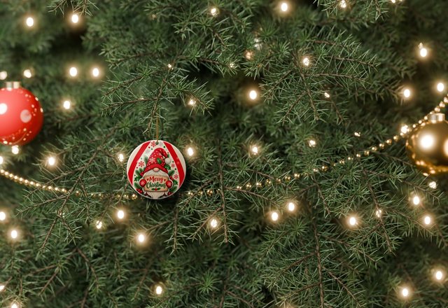 Christmas ornament mockup